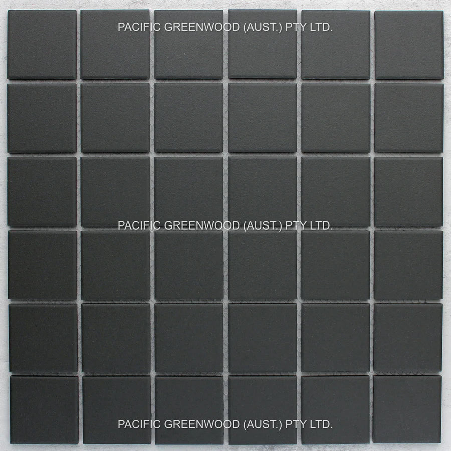 Black Unglazed Square