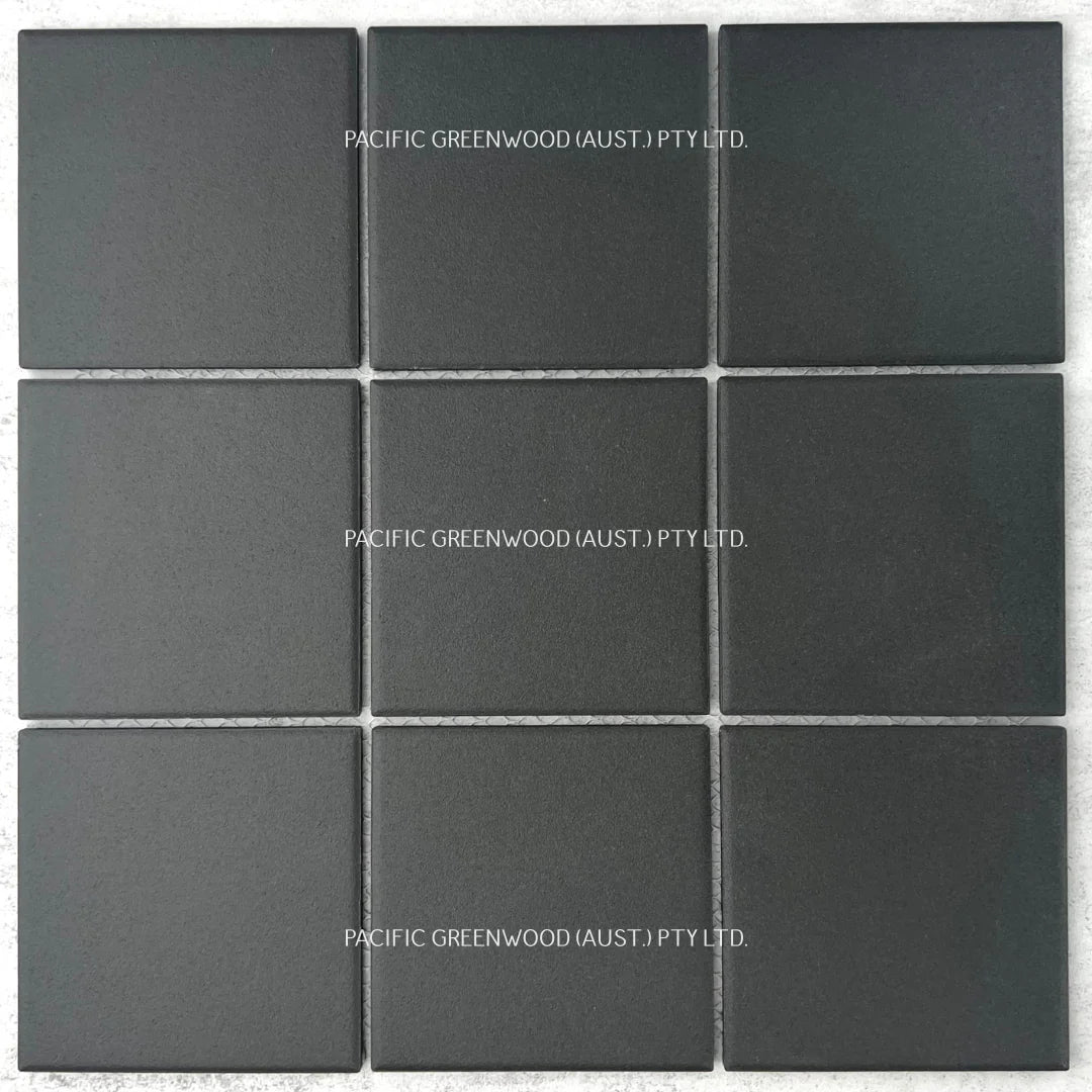 Black Unglazed Square
