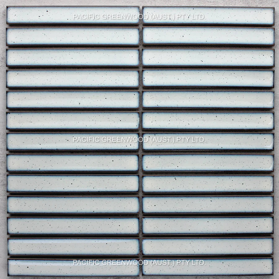 Antique White Speckled Concave Porcelain Glazed Finger