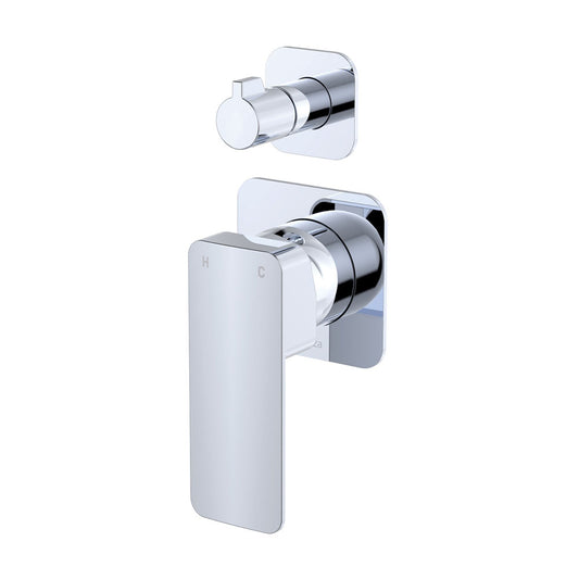 Tono Wall Mixer With Diverter - Square Plate