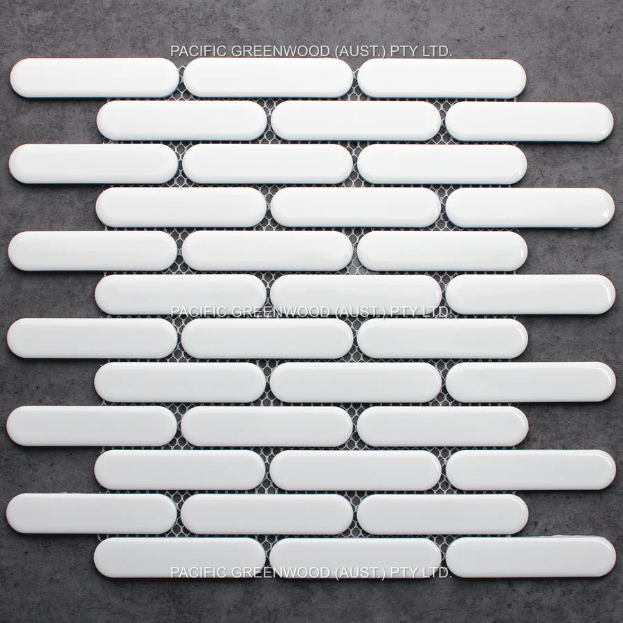 White Gloss Round Head Finger Glazed