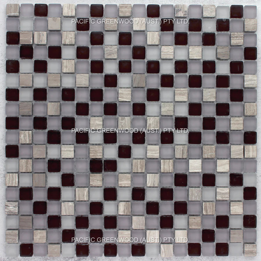 Stone and Glass Mix Square