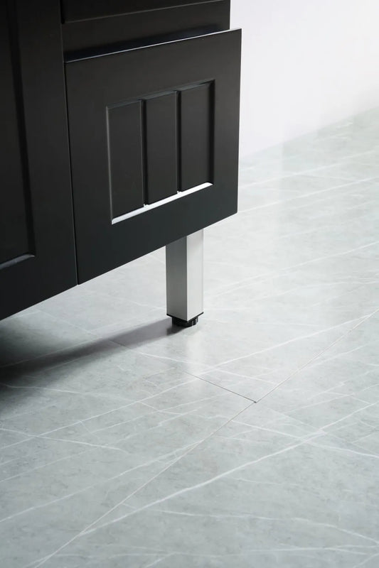 Acacia PVC Vanity - Matte Black (Freestanding)