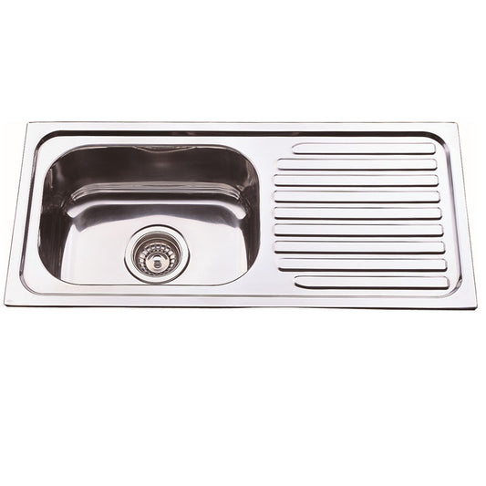 Traditionell Single Bowl Sink with Drainer