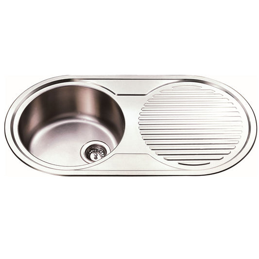 Traditionell Single Bowl Sink - 915 x 485 Round