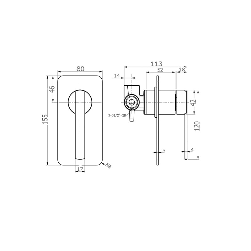 Litcht Shower/Bath Mixer