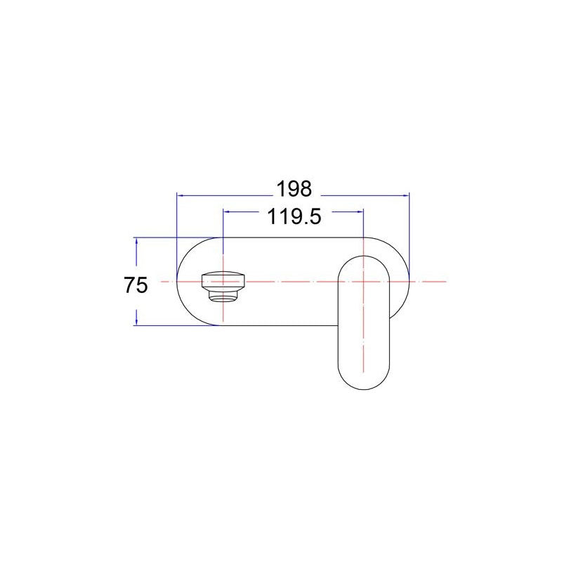 Oval Curve Bath/Basin Mixer with Spout