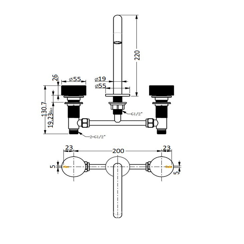 Qi Rund Progressive Basin/Bath Set