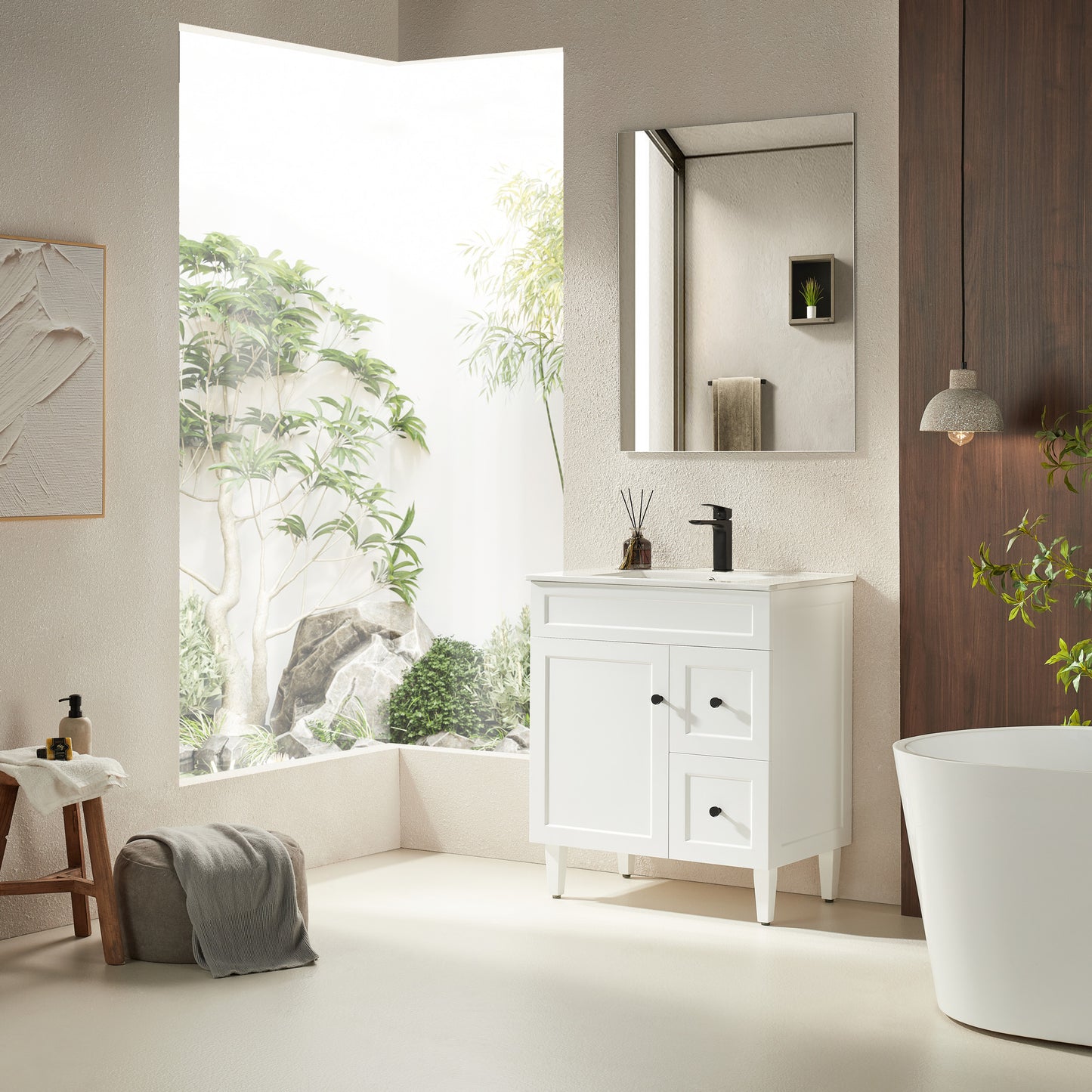 Harrington Matte White PVC Vanity 750x460