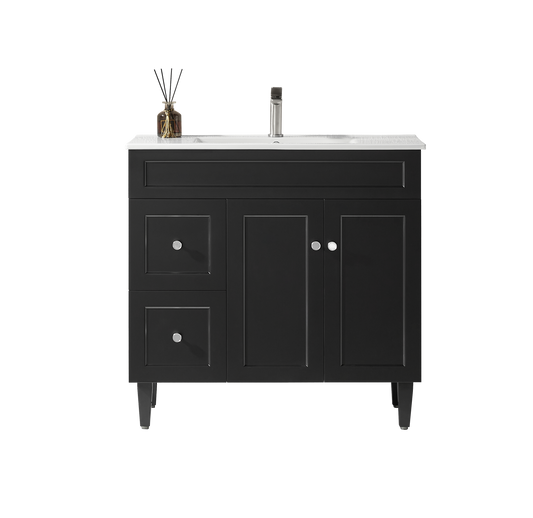 Harrington Matte Black PVC Vanity 900x460