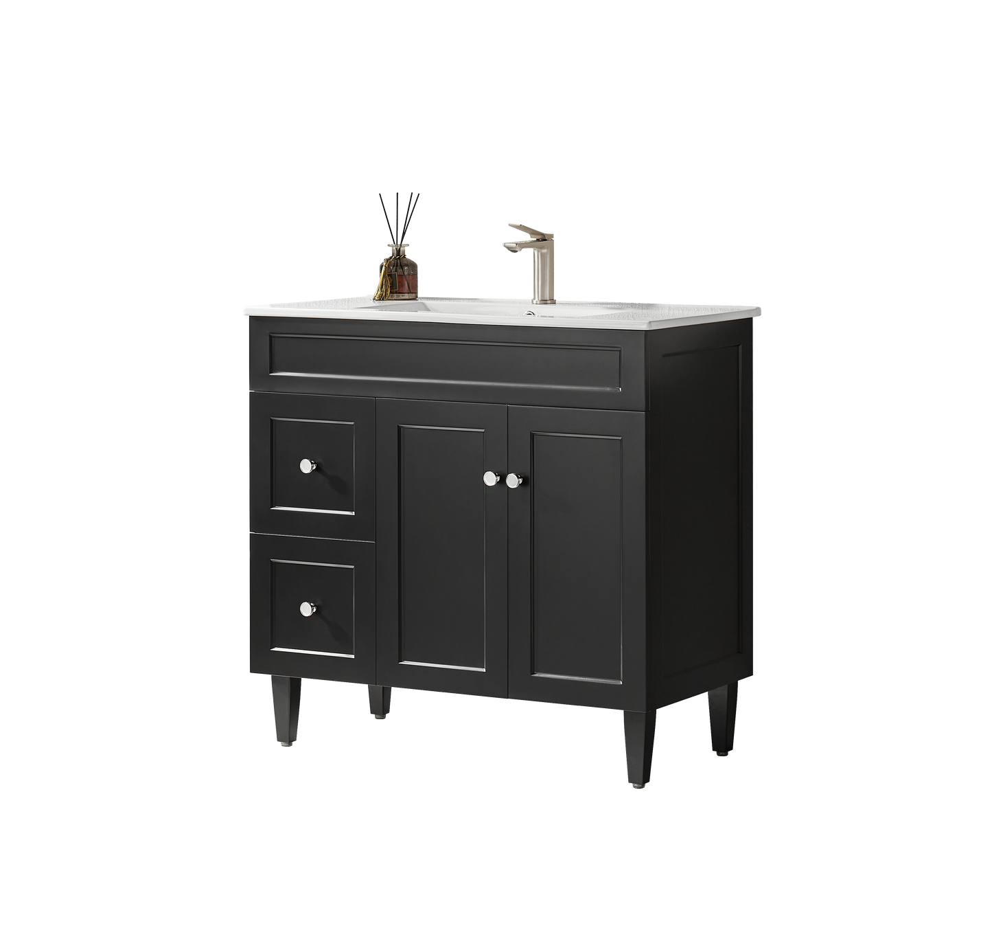 Harrington Matte Black PVC Vanity 900x460
