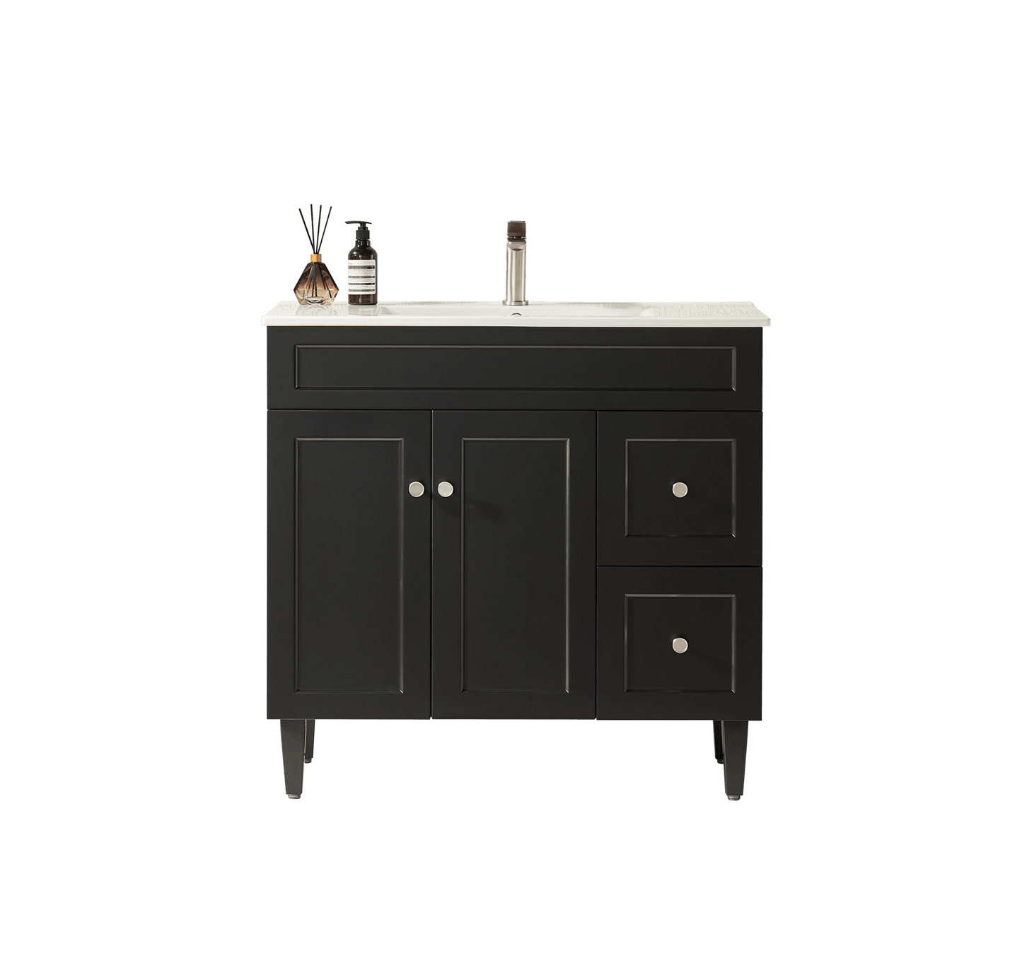 Harrington Matte Black PVC Vanity 900x460