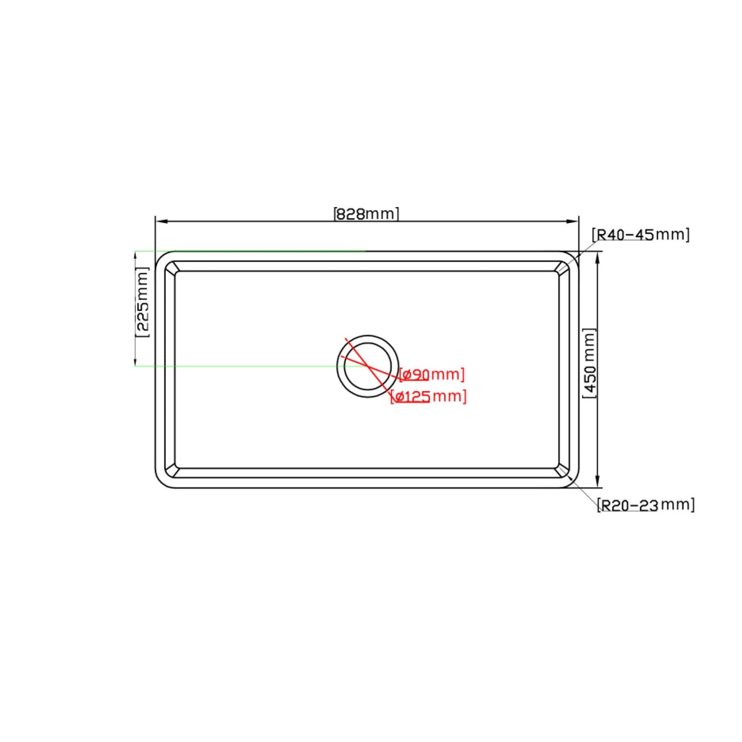 Greenwich Single Bowl Kitchen Sink