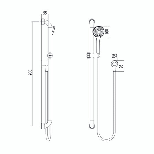 Hygienic Seal® Shower Kit 9