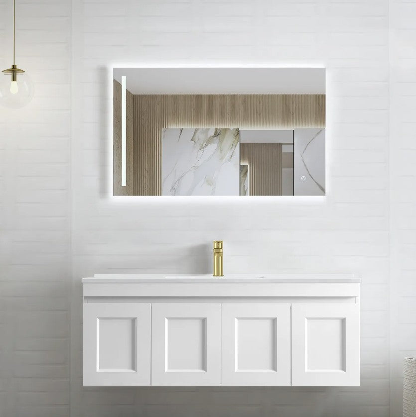 Hampton Satin White Mark II Vanity - 1200x460