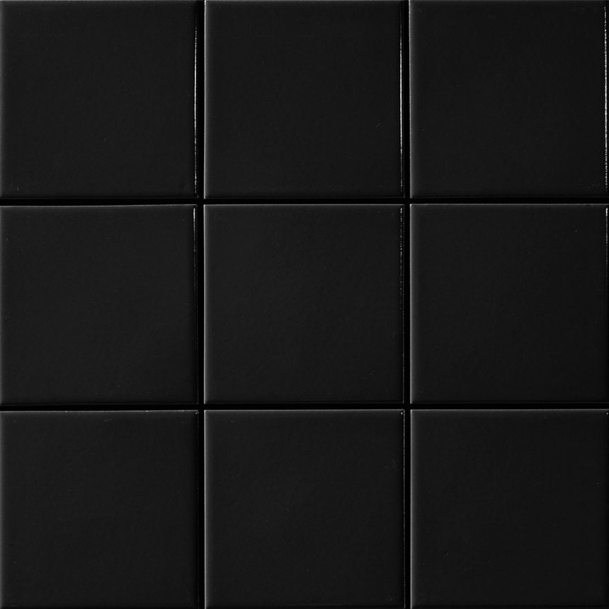 Porcelain Mosaics - Square Black 48x48