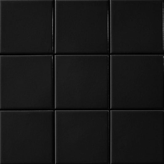Porcelain Mosaics - Square Black 97x97