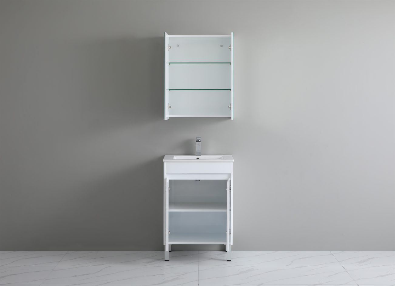 PVC Free Standing Vanity - 600mm