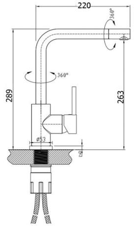 Küchendesigner Angle Kitchen Mixer