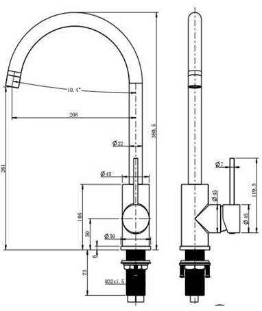 Morgan Rund Gooseneck Sink Mixer