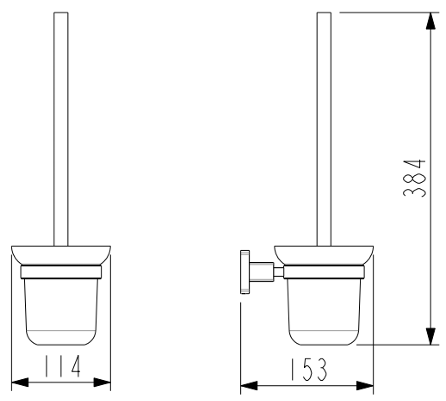 Luxus Toilet Brush Holder