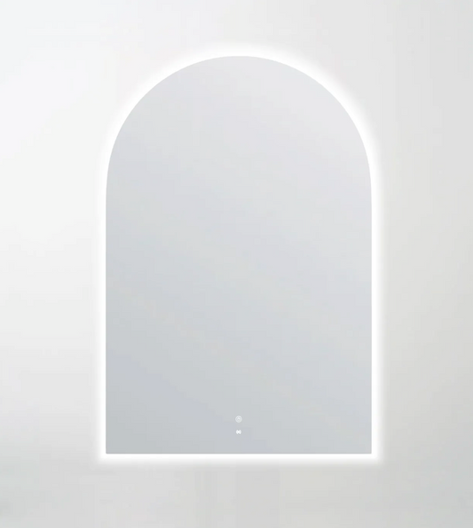 LED Arched Frameless Mirror - 1200x800