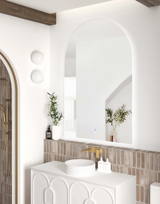 LED Arched Frameless Mirror - 1500x1000