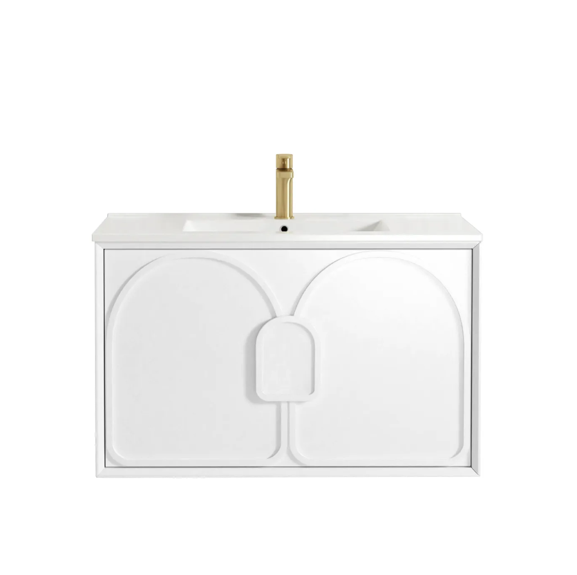 Laguna Matte White Vanity - 750x460