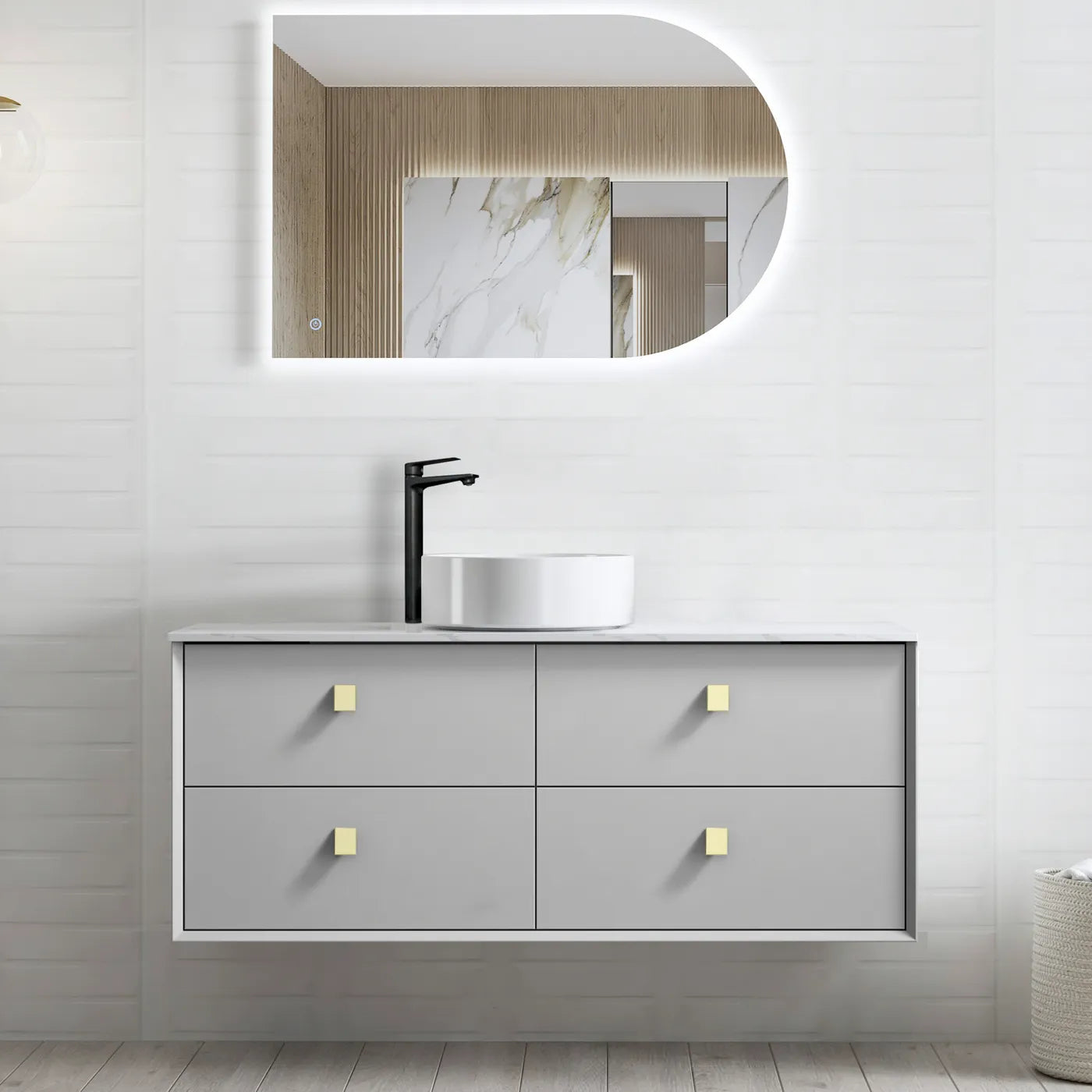 Light Grey Boston Vanity - 1200x460