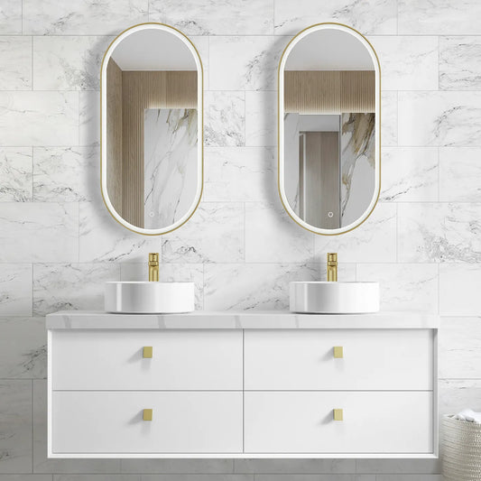Matte White Boston Vanity - 1500x460
