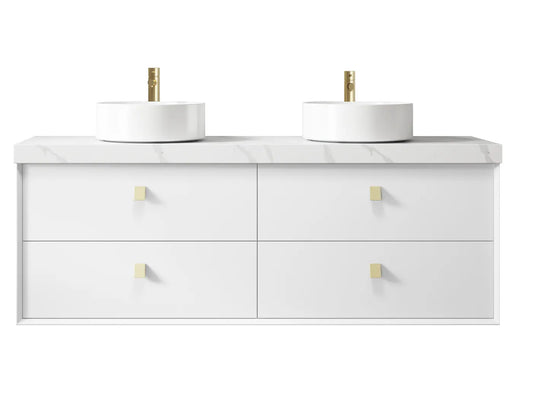 Matte White Boston Vanity - 1500x460