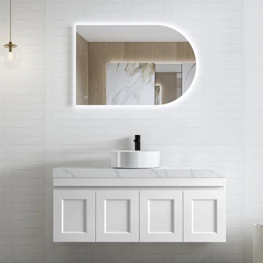 Hampton Matte White Mark II Vanity - 1200x460