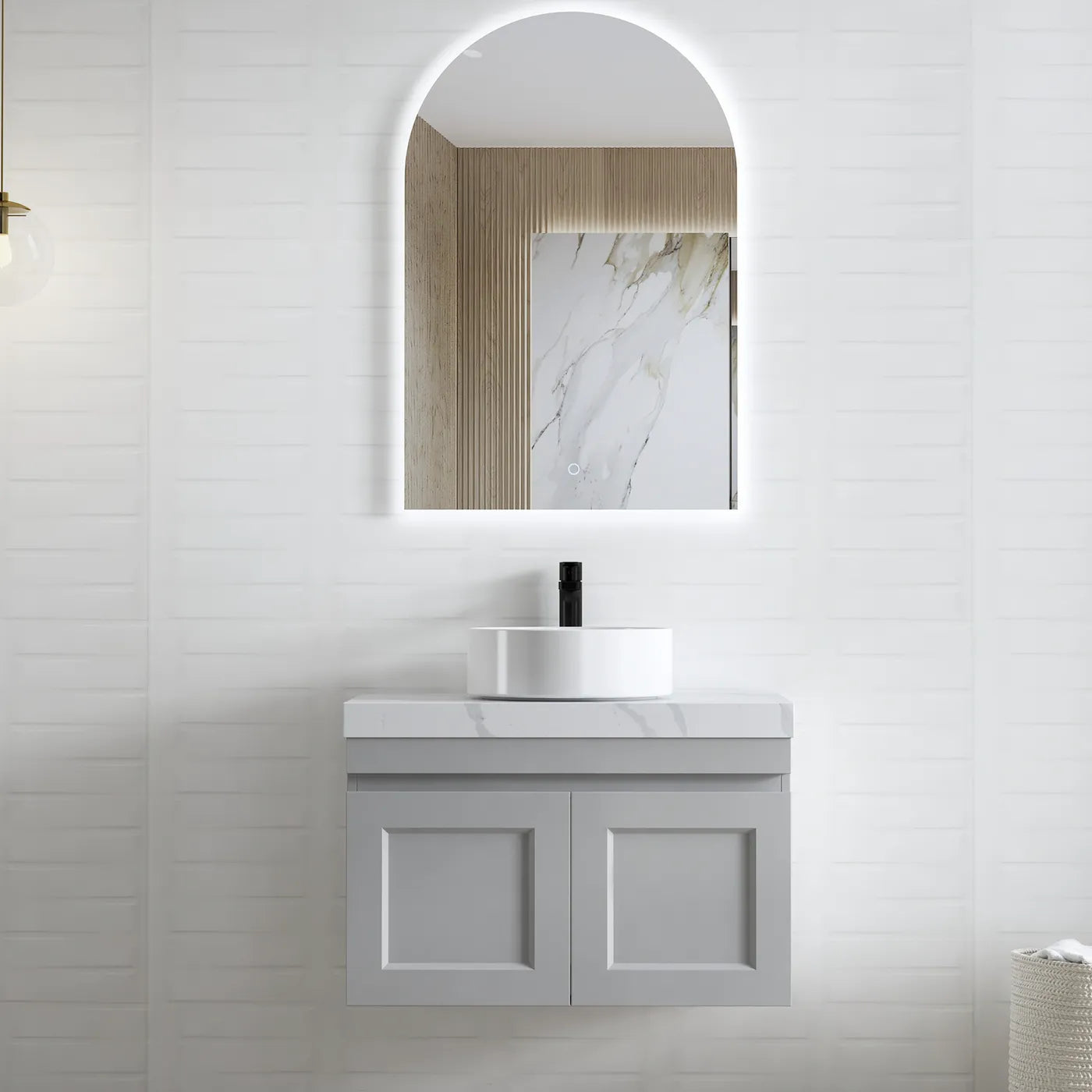 Hampton Matte Light Grey Mark II Vanity - 750x460