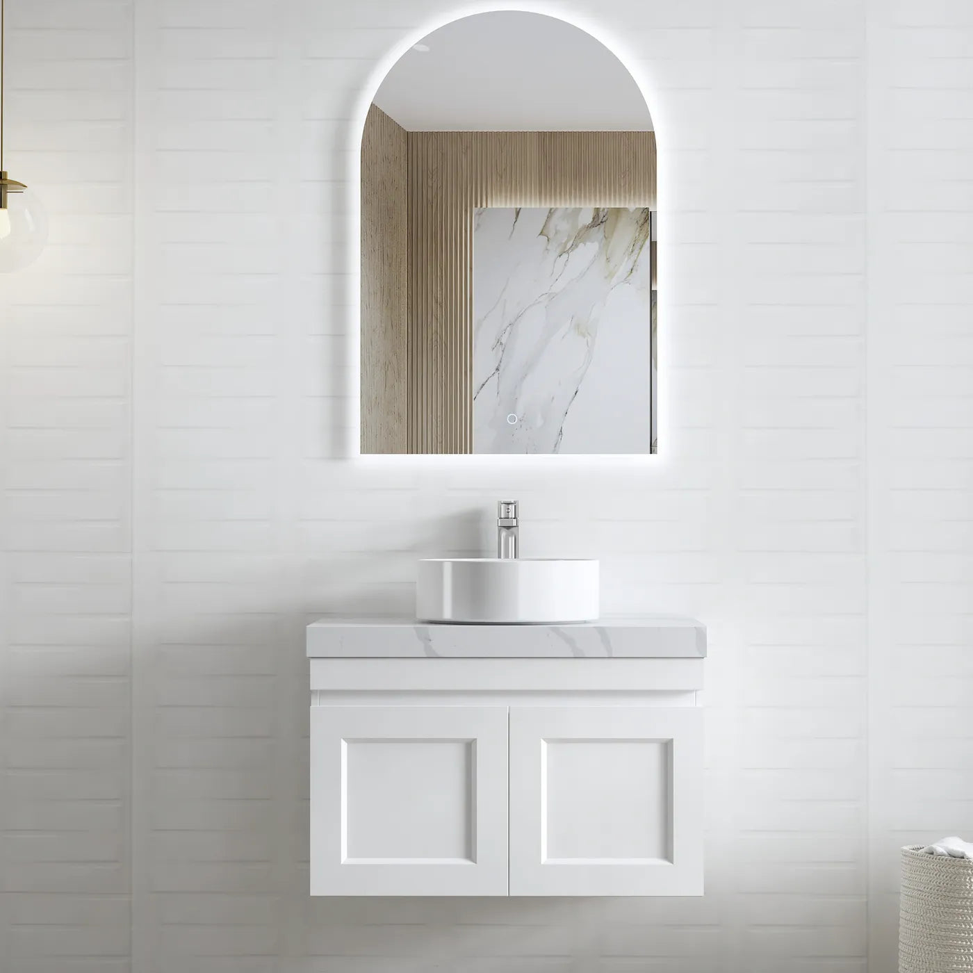 Hampton Matte White Mark II Vanity - 750x460