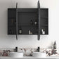 LED Bondi Black Oak Shaving Cabinet - 1500x900