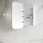 LED Newport White Soft Square Shaving Cabinet - 900x450