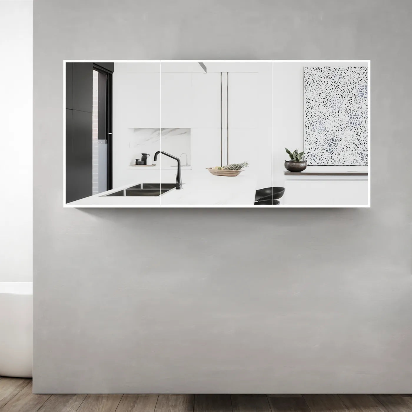 LED Moonlight Shaving Cabinet - 1500x650