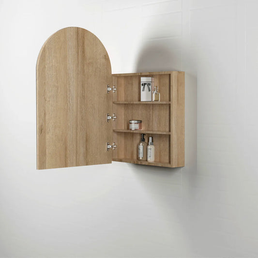 Archie Natural Oak Shaving Cabinet - 900x600