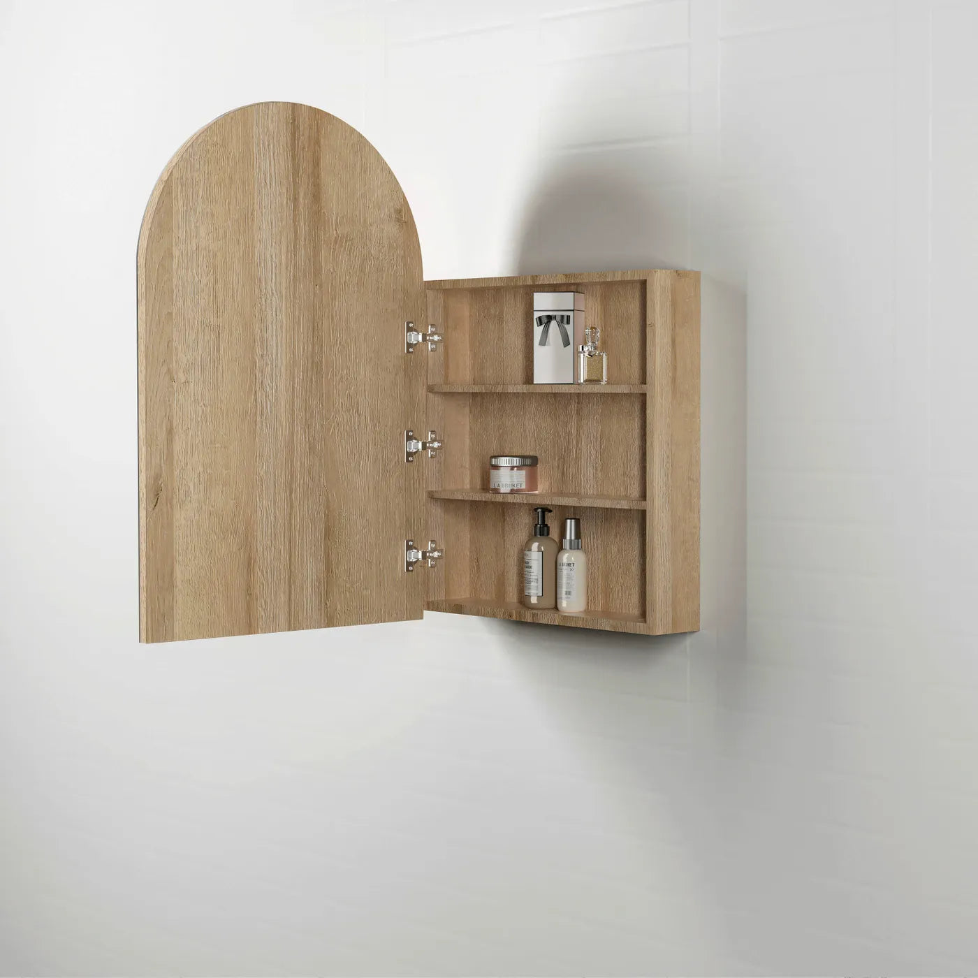 Archie Natural Oak Shaving Cabinet - 900x600