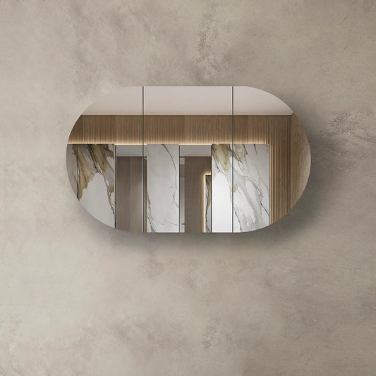 Bondi Natural Oak Shaving Cabinet - 1200x750