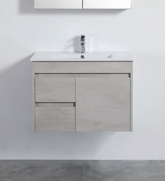 Nova Series - Plywood Wall Hung Vanity Left Drawer (SB) - 760x460x550