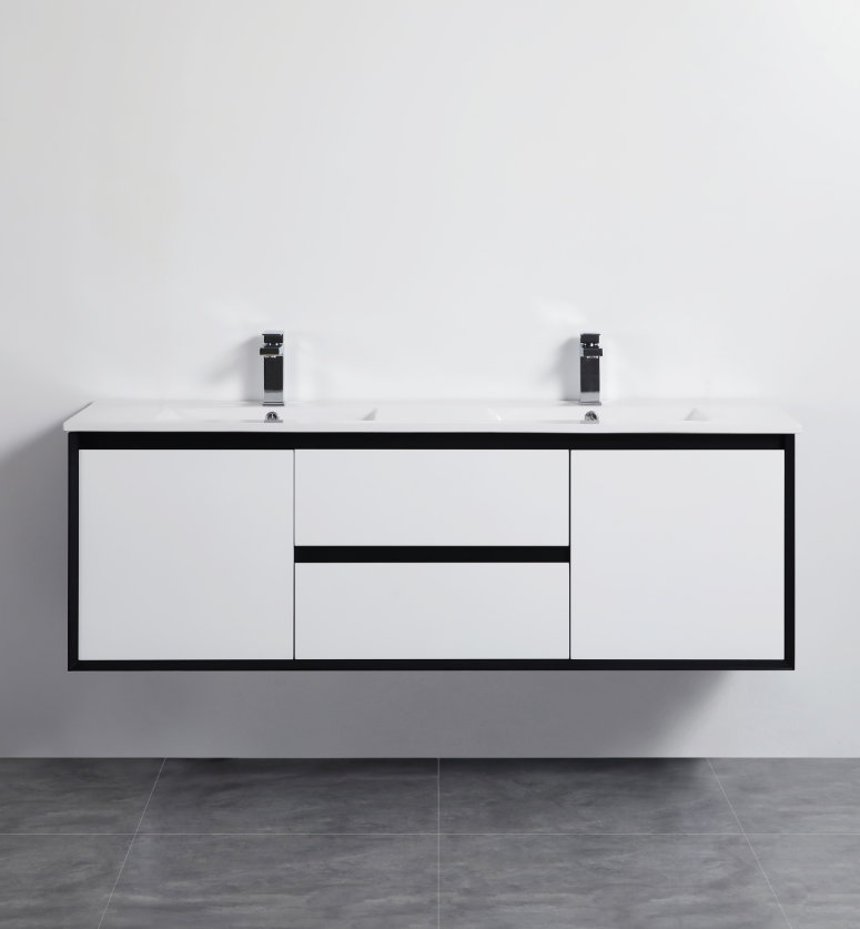 Petra Series - Colour PVC Wall Hung Vanity (DB) - 1500x460x520