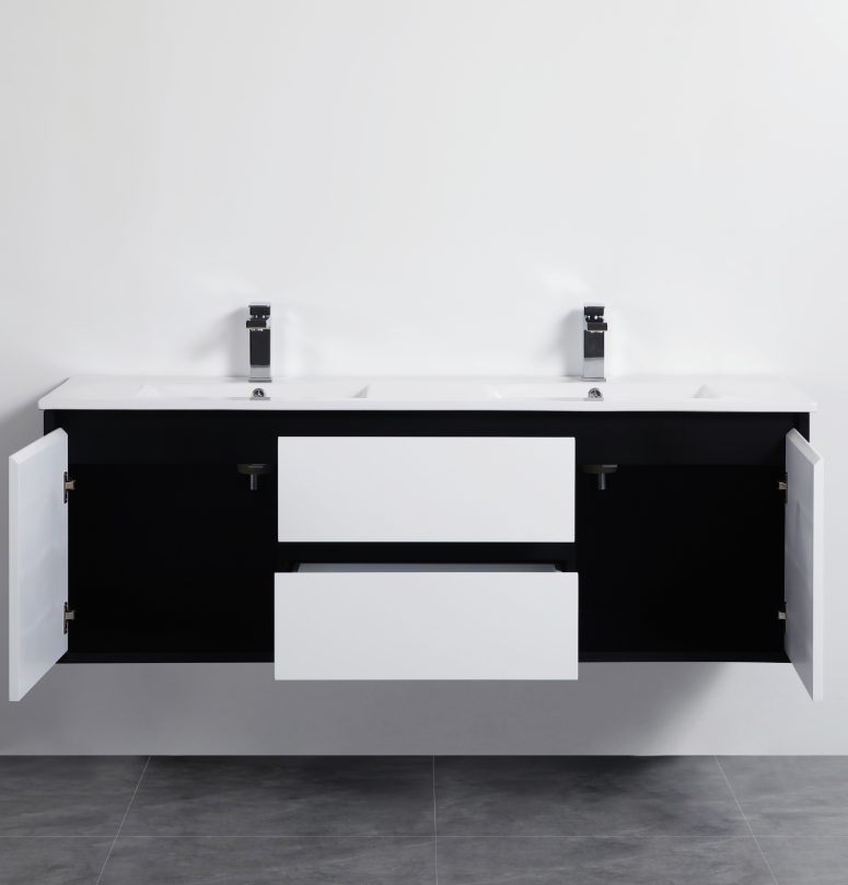 Petra Series - Colour PVC Wall Hung Vanity (DB) - 1500x460x520