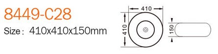 IMP-8449 Art Counter Basin