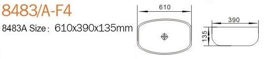 IMP-8483 F4 Above Counter Basin