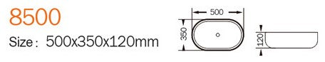 IMP-8500 Above Counter Basin