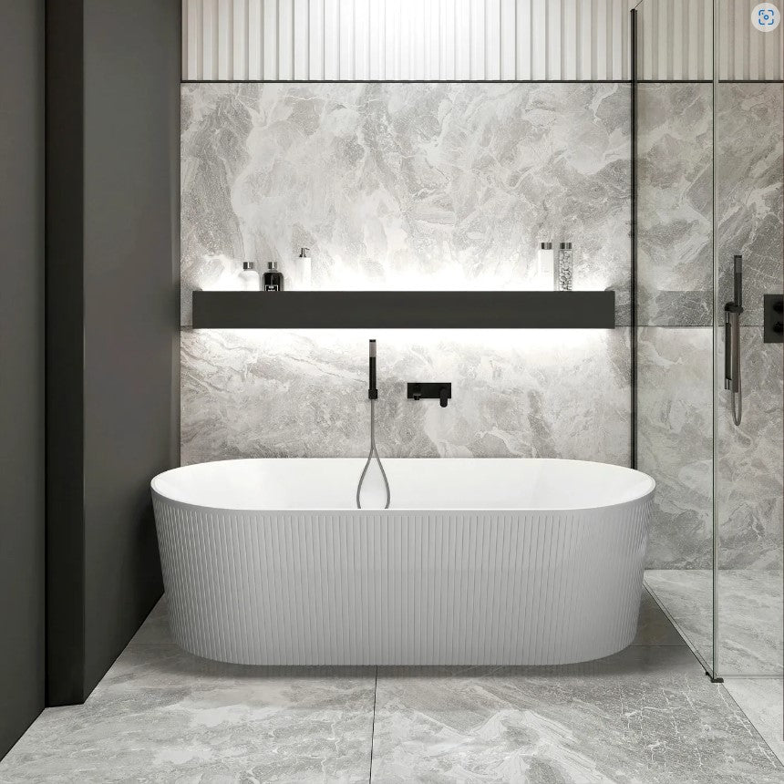 Attica Noosa 1700 Gloss White/Matte White Bath
