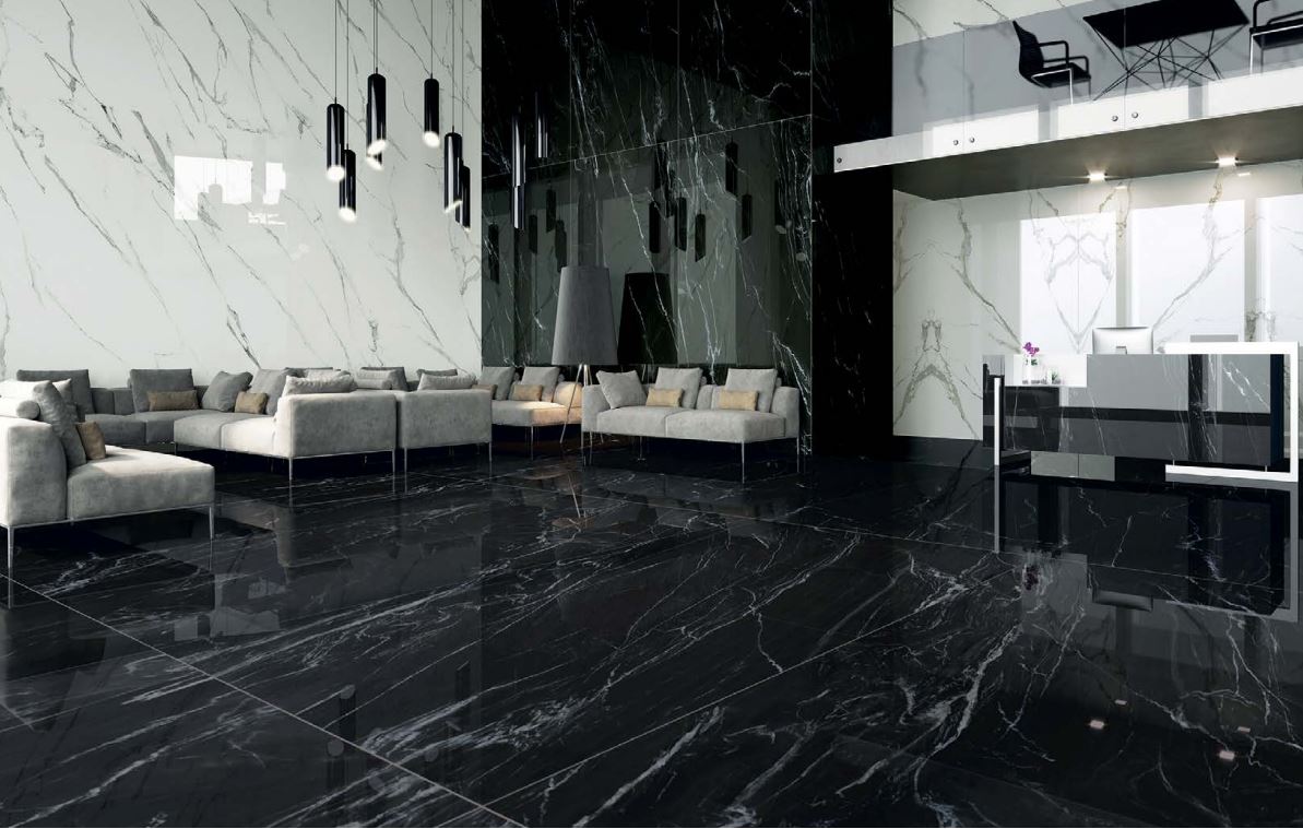 Belgium Black Porcelain Tile - 3200x1600mm