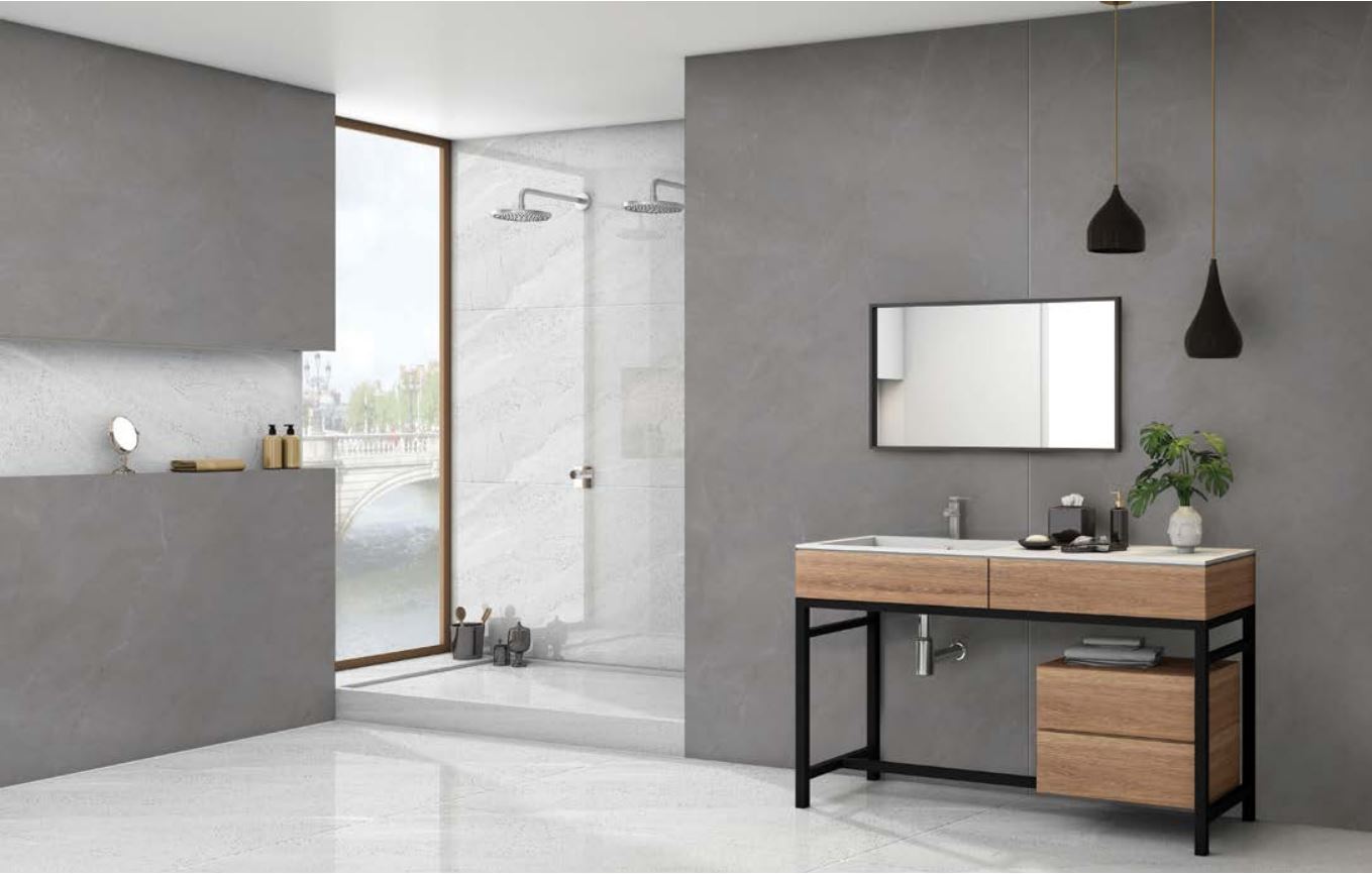 Metro Grey Porcelain Tile - 3200x1600mm