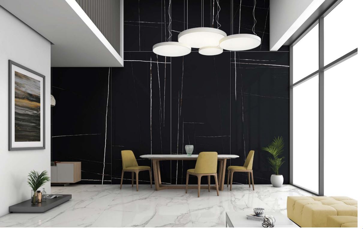 Sahara Noir Porcelain Tile - 3200x1600mm